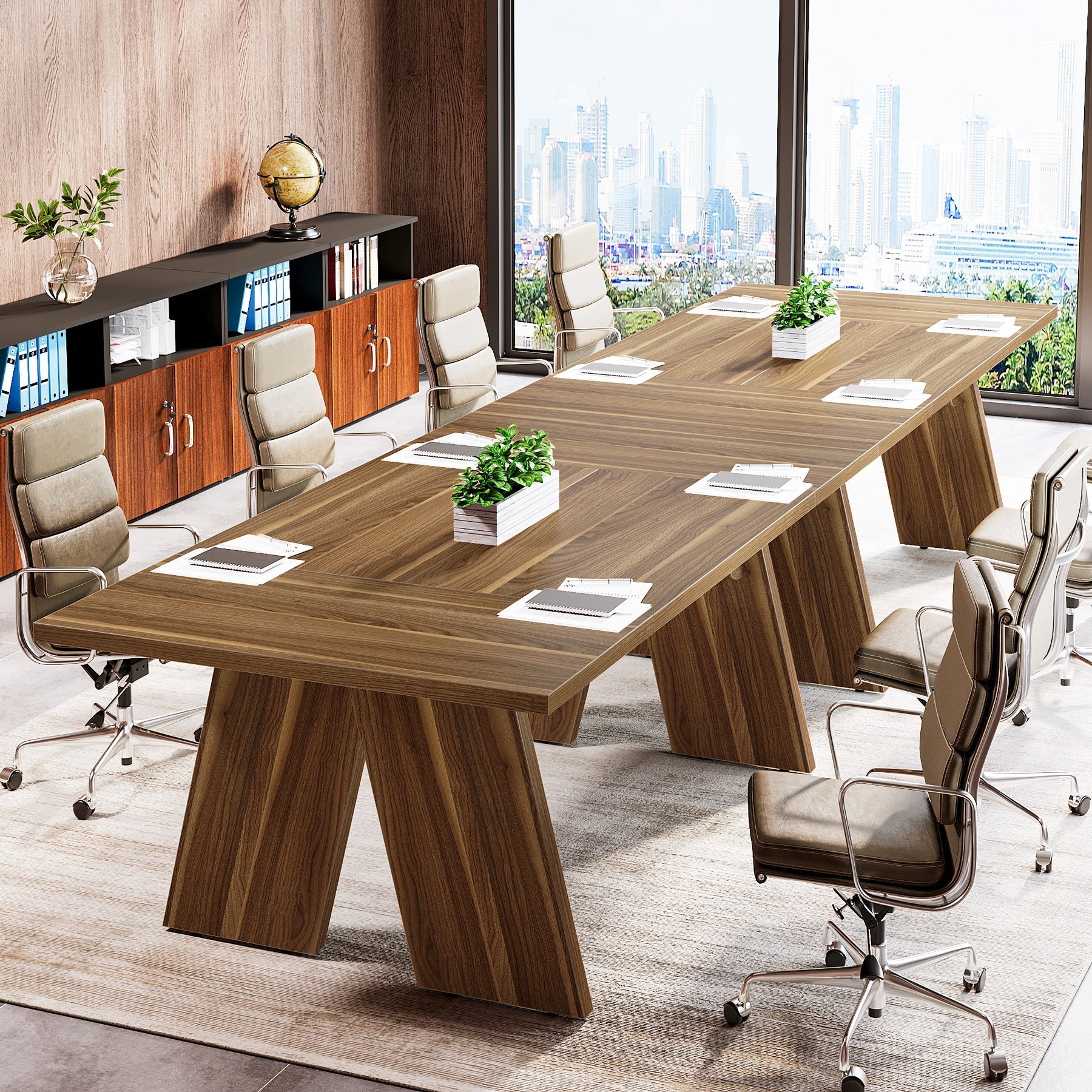 180 cm Executive Desk, Wood 180 cm Conference Table Meeting Table Computer Desk