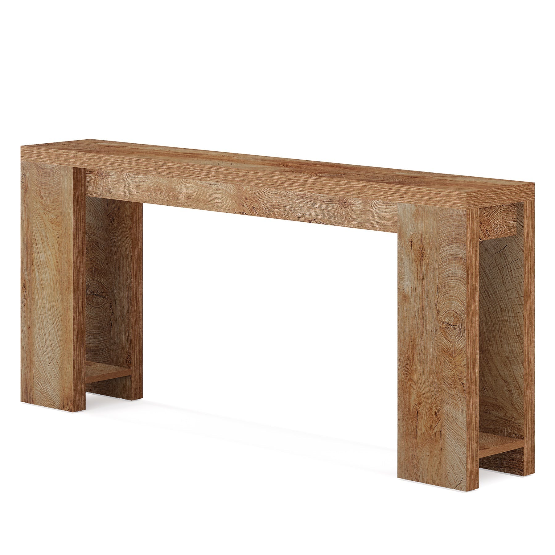 180 cm Wood Console Table, Farmhouse Sofa Table Entryway Table