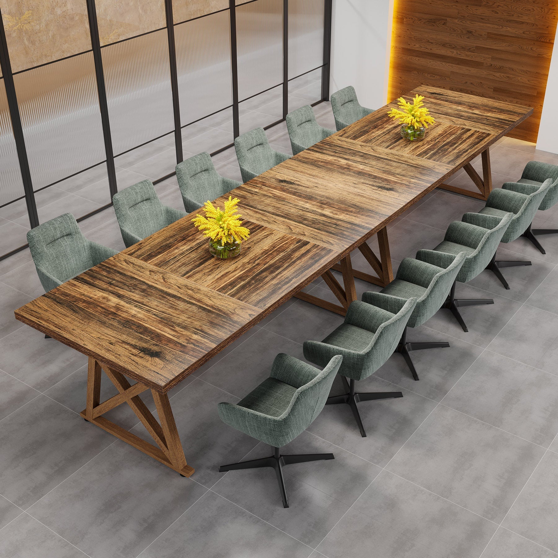 180 cm Conference Table, 180 cm Meeting Table Boardroom Table for 6-8 People