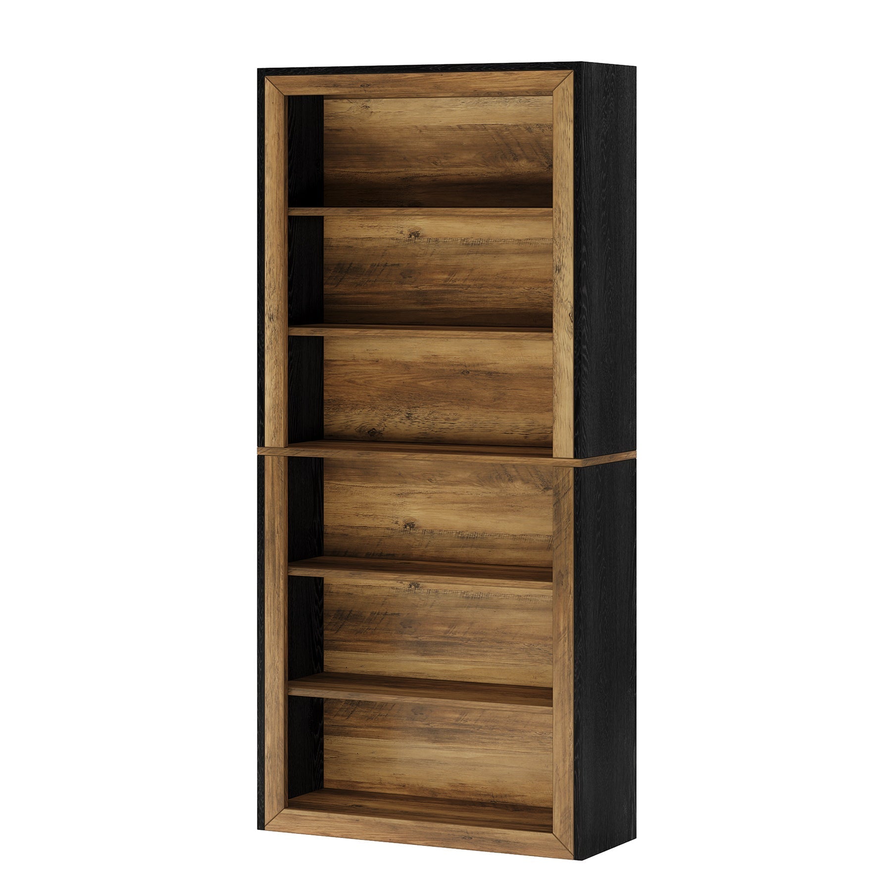 188 cm Shoe Cabinet, 6-Tier Wood Freestanding Shoe Storage Cabinet