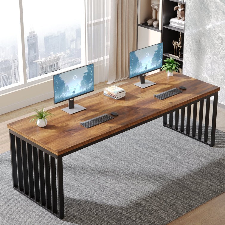 200 cm Two Person Desk, Long Executive Desk Double Computer Desk