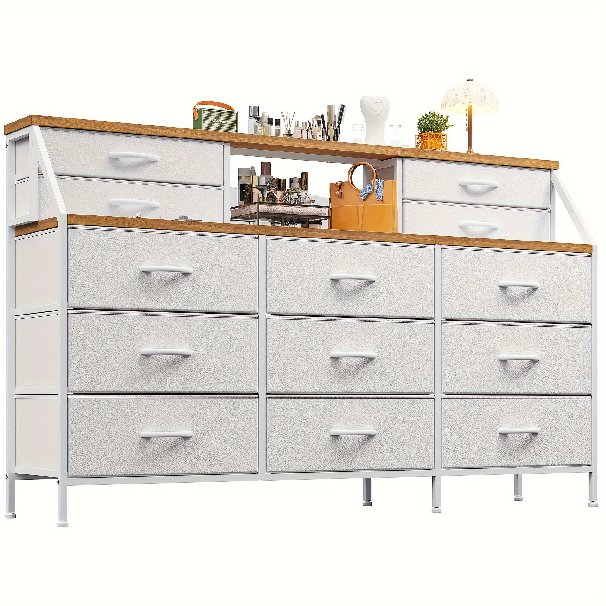 140cm W Dresser, Dresser For Bedroom, Dresser With 13 Large Drawer, Dressers & Chests Of Drawers, Dresser For Bedroom, Long Dresser For Closet With 2 Shelves