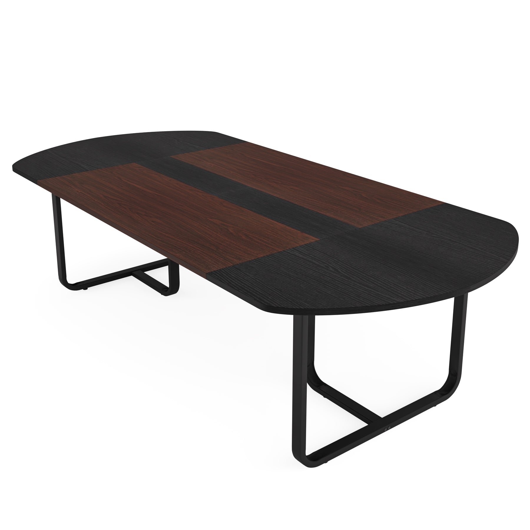 180 cm Oval Dining Table, Modern Kitchen Table for 6-8 People