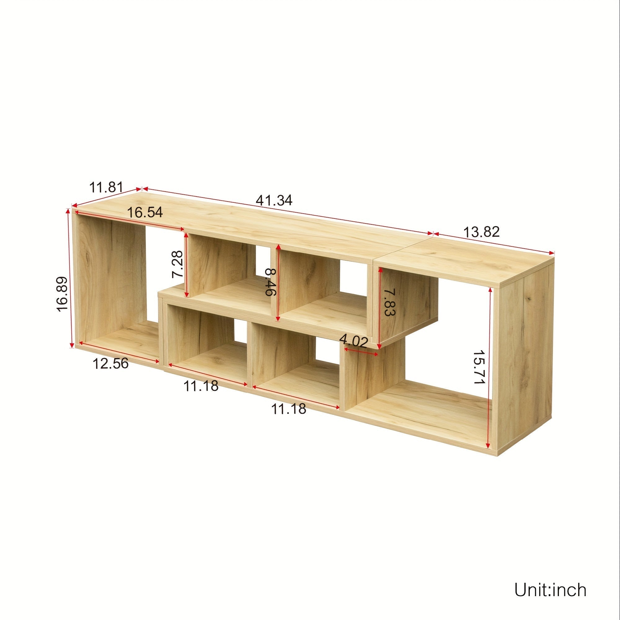 2 Pieces Console TV Stand for 50-85 inch TV, TV Table Modern Entertainment Center Media Stand, Storage Bookcase Shelf for Living Room Hallway Entrance