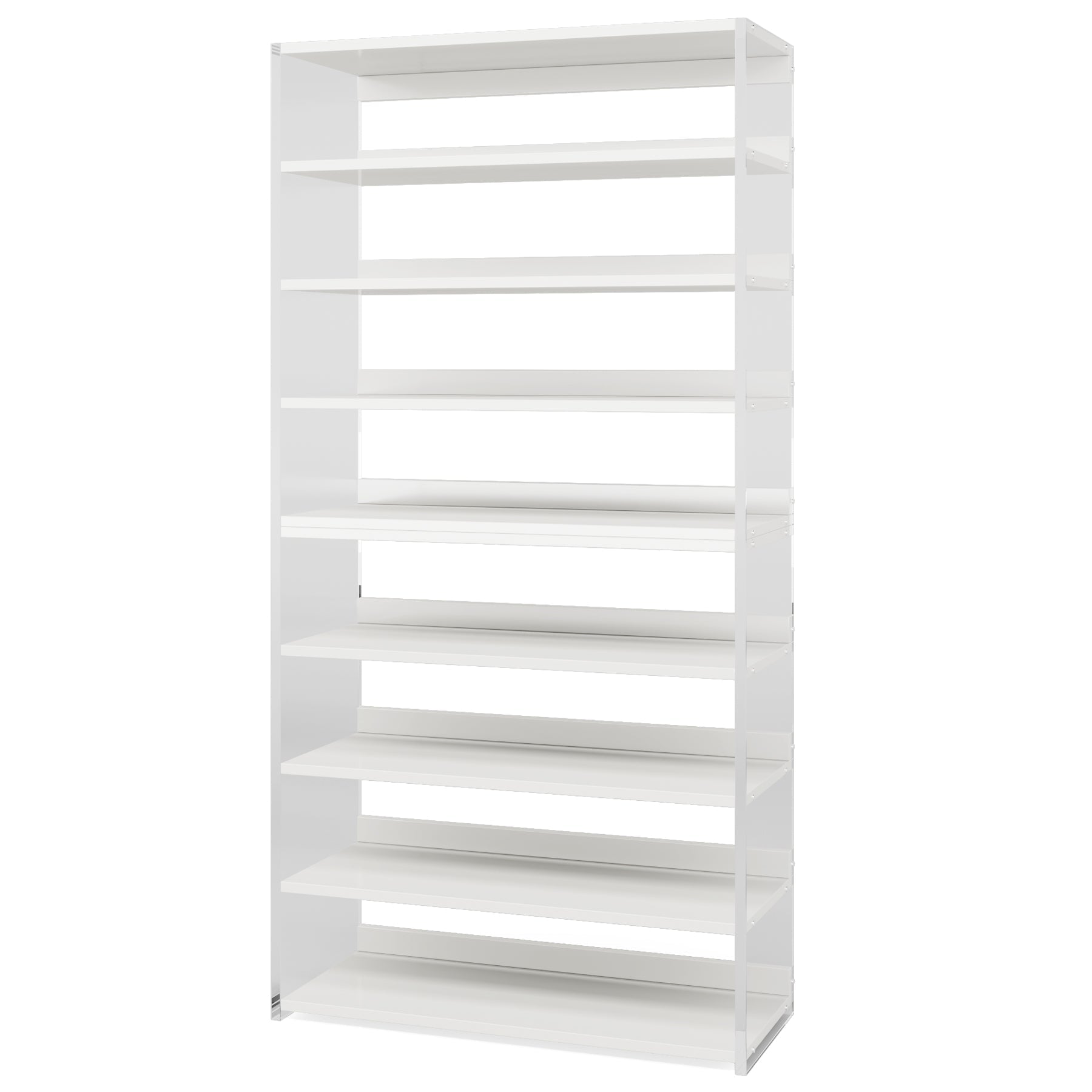 8-Tier Bookshelf, Acrylic Bookcase Storage Display Shelf (in cm)