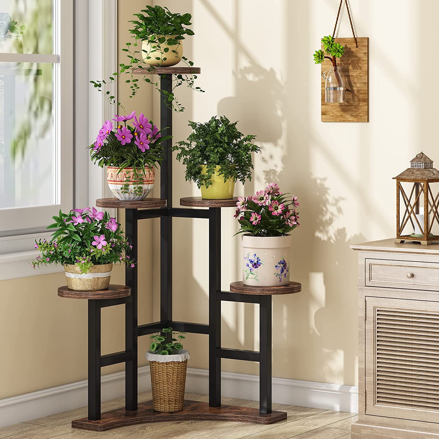 Corner Plant Stand Indoor, 6-Tier Plant Shelf Flower Stand (cm)