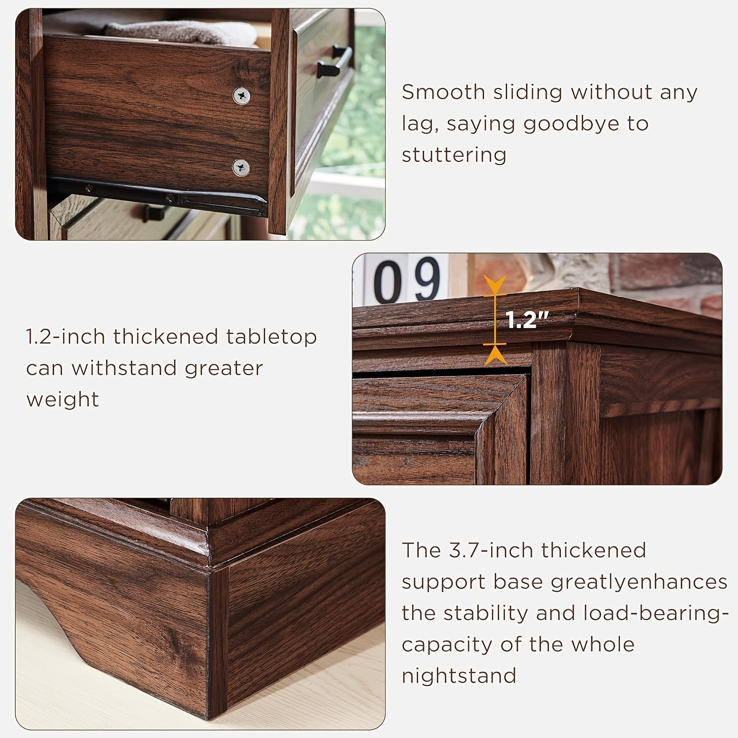 Rustic 5-Drawer Wooden Dresser Chest, 117cm Tall with Wide Metal Handles, Natural Texture Finish, Ideal for Bedroom, Living Room, Hallway, and Entryway Storage, Dresser for Bedroom, Bedroom, Corridor