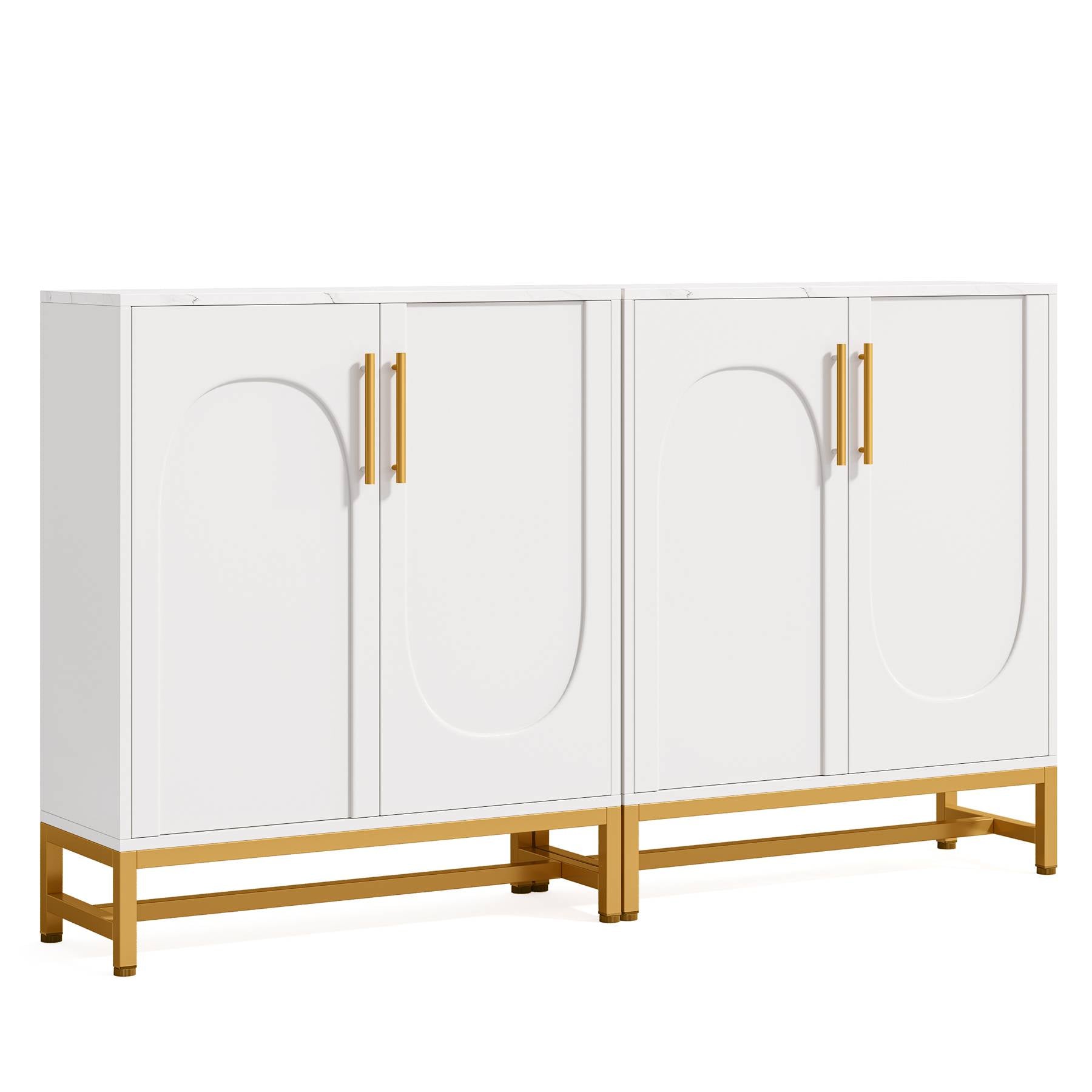 Modern Sideboard Buffet Storage Cabinet with Adjustable Shelves (cm)