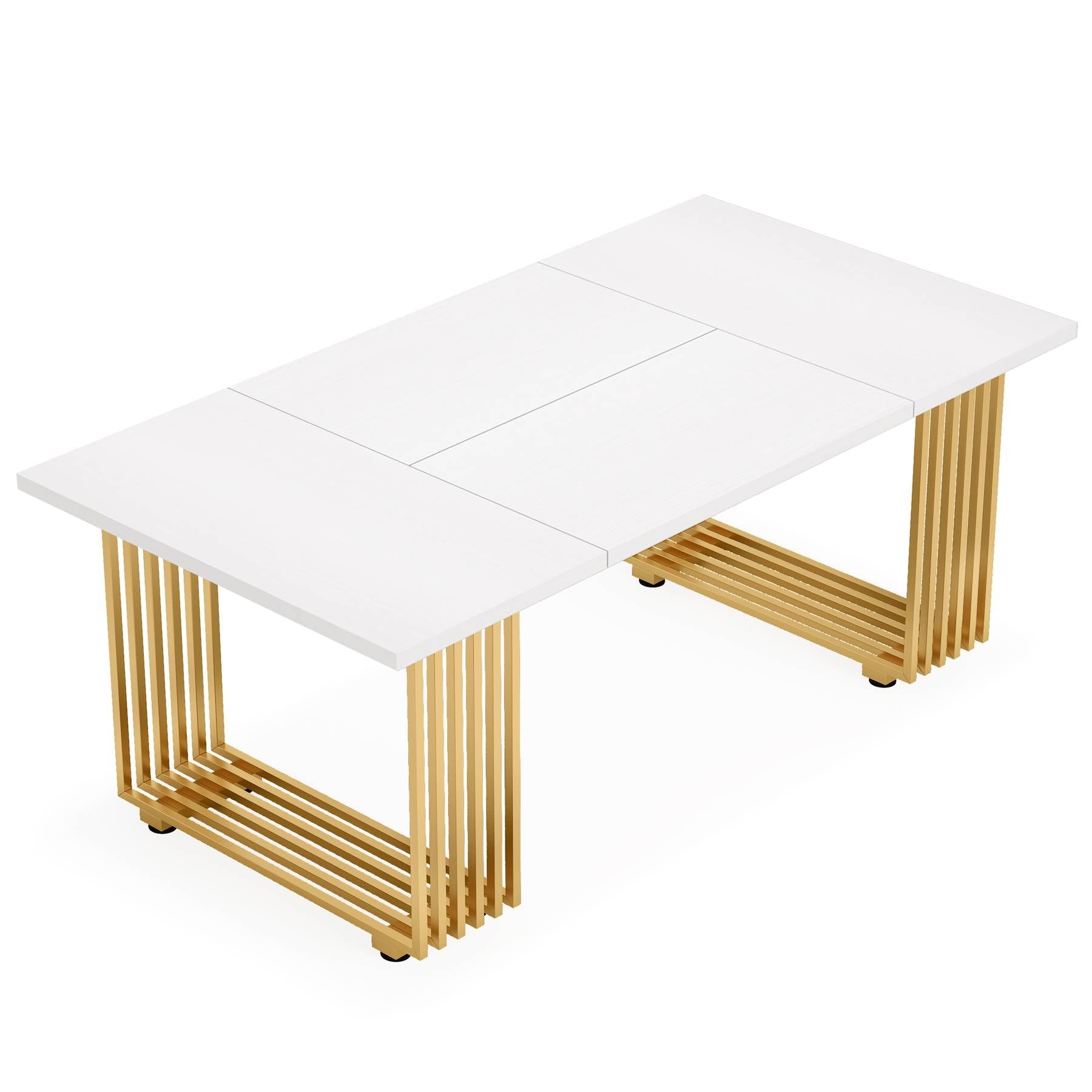 Modern Dining Table, 180 cm Kitchen Table for 6-8 People