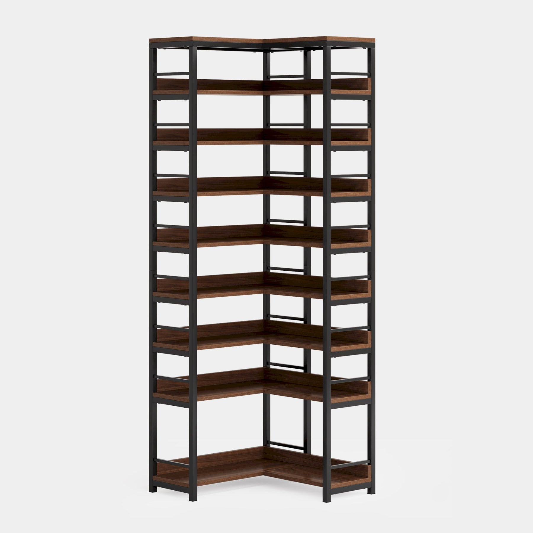 9-Tier Corner Shoe Rack, Freestanding Shoe Storage Shelf (in cm)