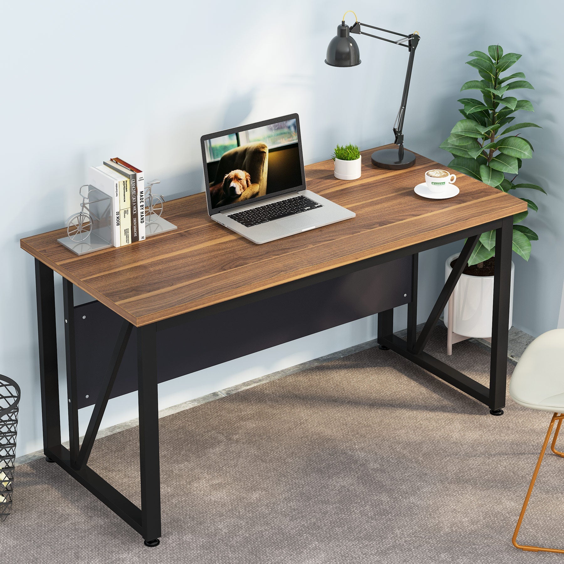 140 cm Computer Desk Office Desk Writing Table for Home Office