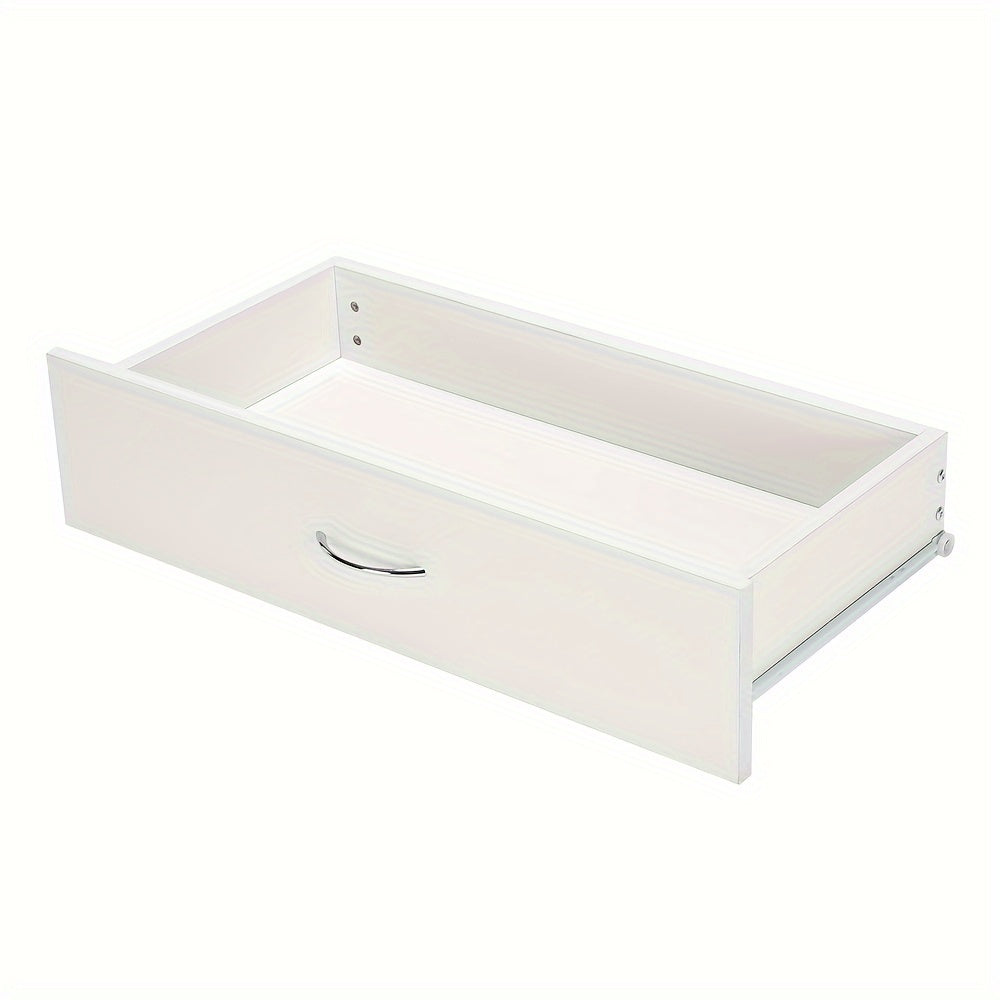 Modern Simple 4-Drawer Dresser White/Black