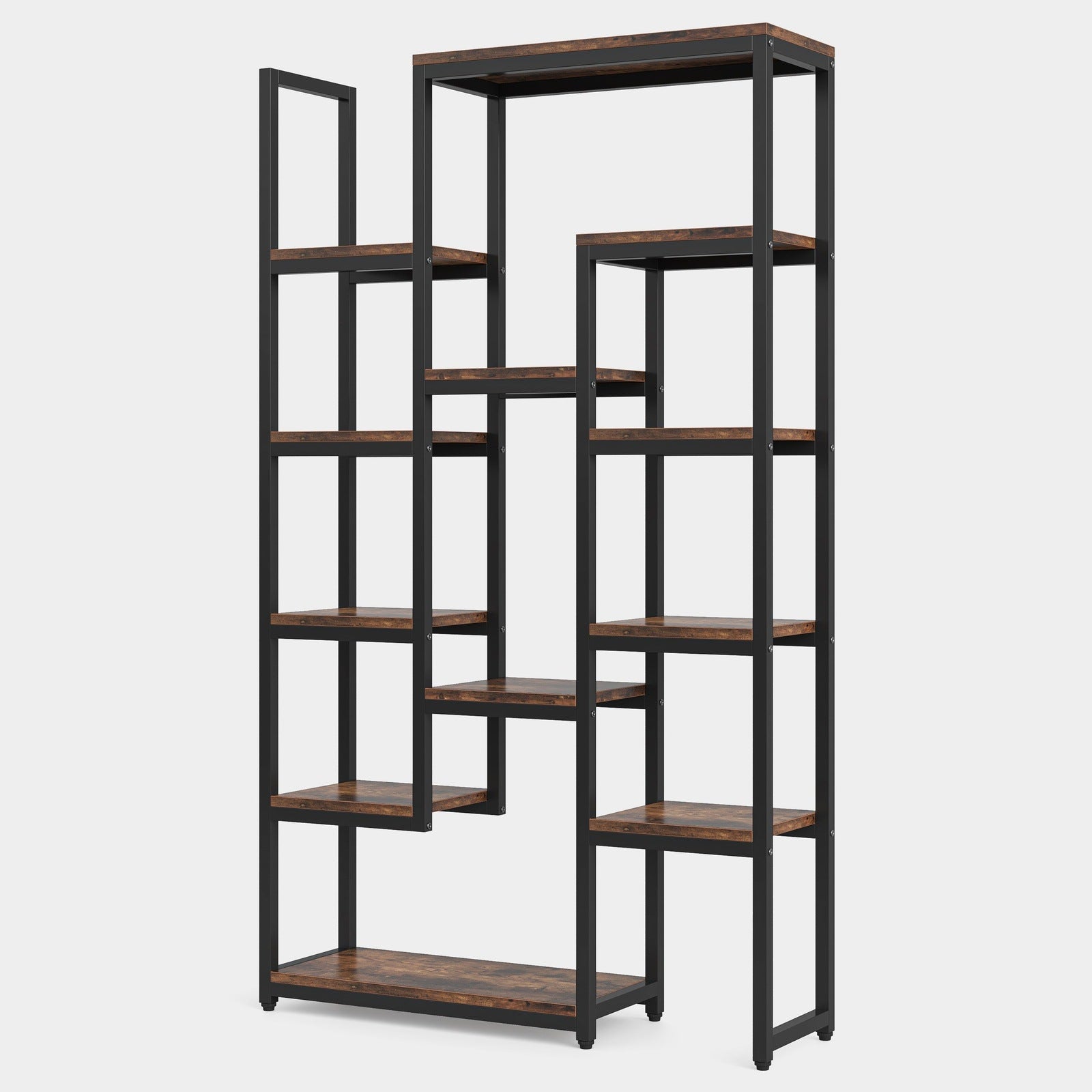 180 cm Bookshelf Display Bookcase with 12 Open Shelves