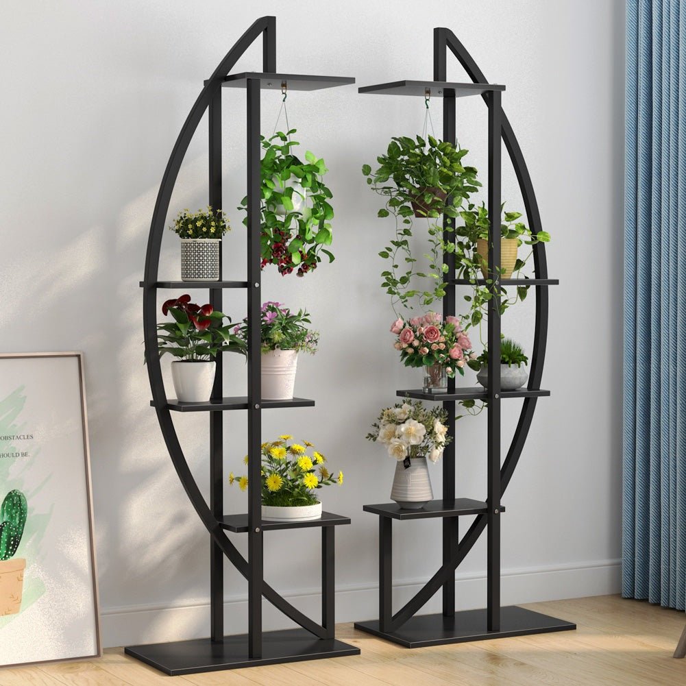 5-Tier Plant Stand Pack of 2, Multi-Layer Bonsai Flower Rack (in cm)