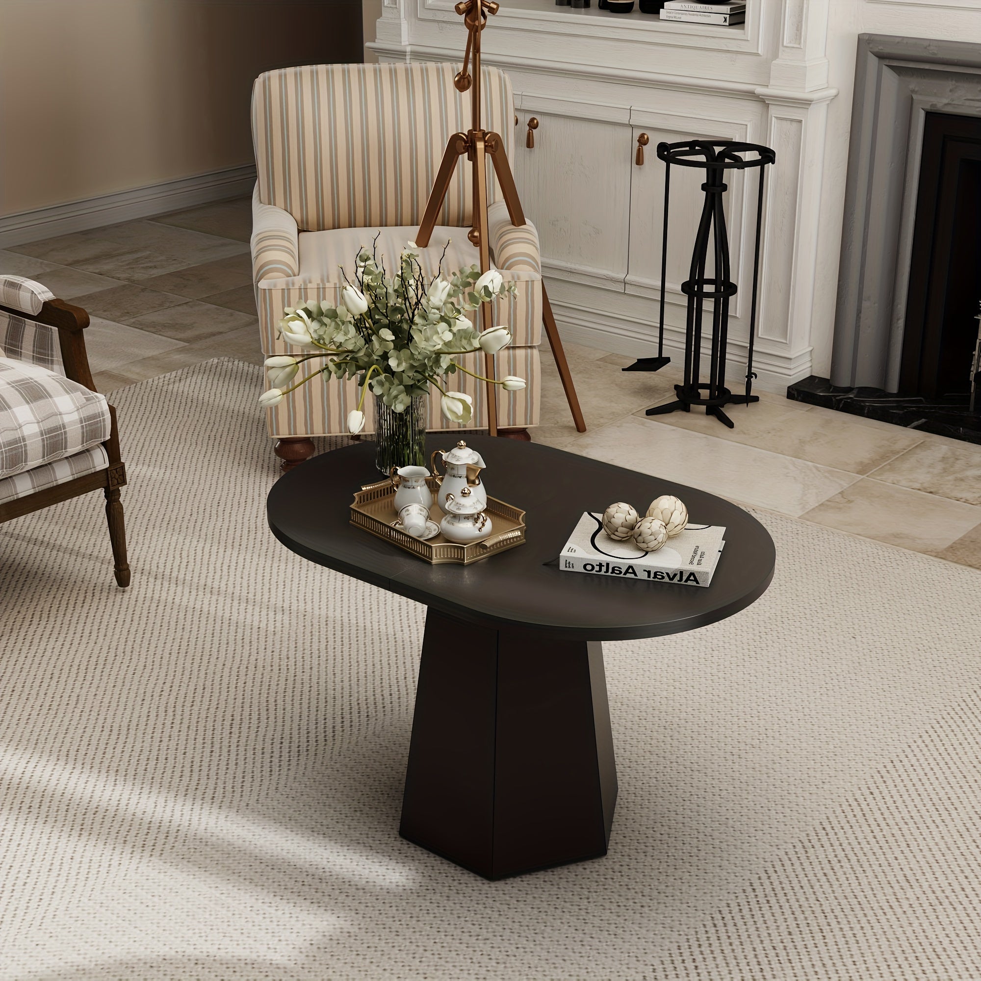 Black All Wood Coffee Table - Exuding Elegance And Simplicity With Great Decorative Appeal