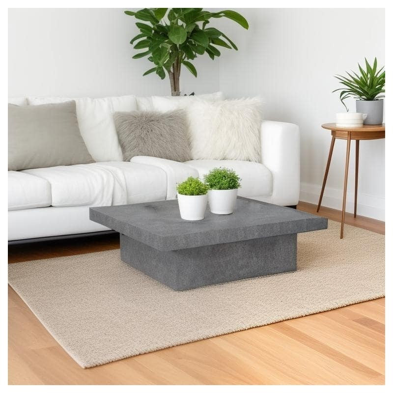 Square Wood Top Coffee Table, Garden Houses