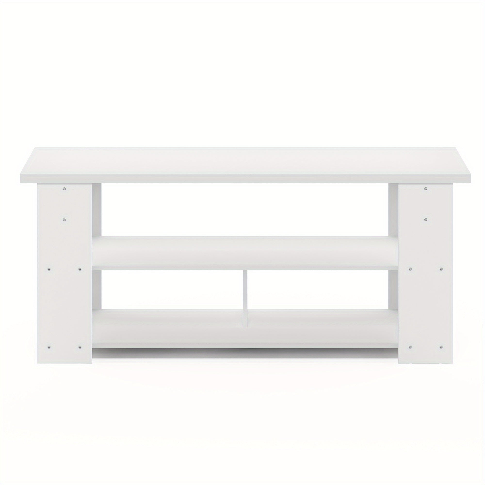 TV Stand Up To 55-Inch, Sleek Media Console with Elevated Risers