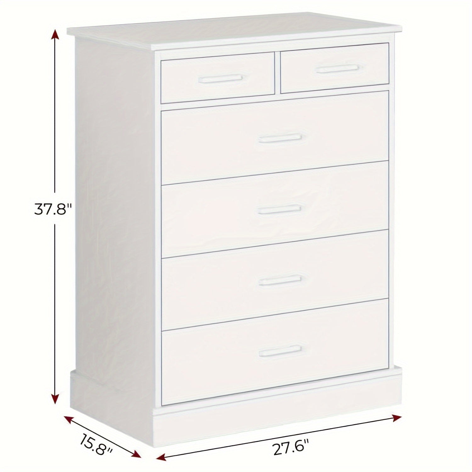 6 Drawers Dresser For Bedroom, Tall Chest Of 6 Drawers Storage Cabinet For Living Room Hallway Entryway, Black/White