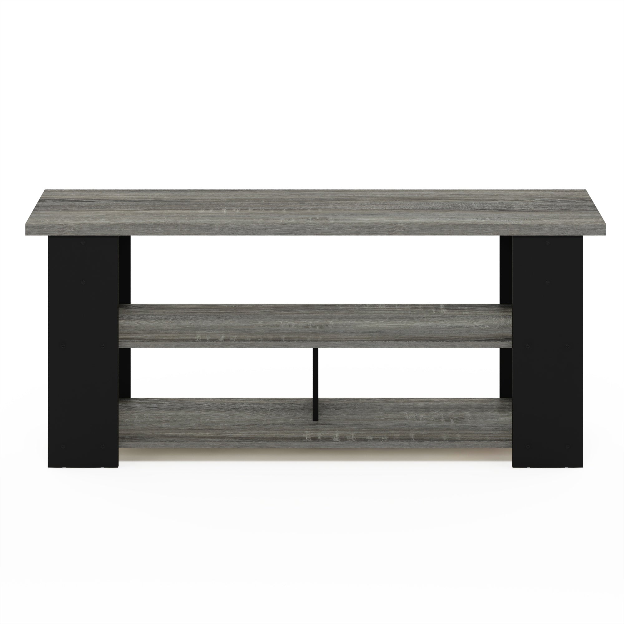 TV Stand Up To 55-Inch, Sleek Media Console with Elevated Risers