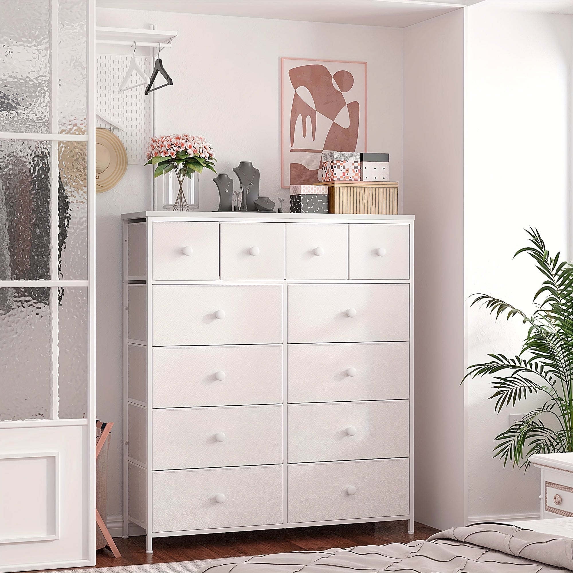 Dresser, Dresser For Bedroom With 12 Drawers, Tall Dressers For Bedroom, Dressers & Chest Of Drawers For Bedroom, Closet, Nursery