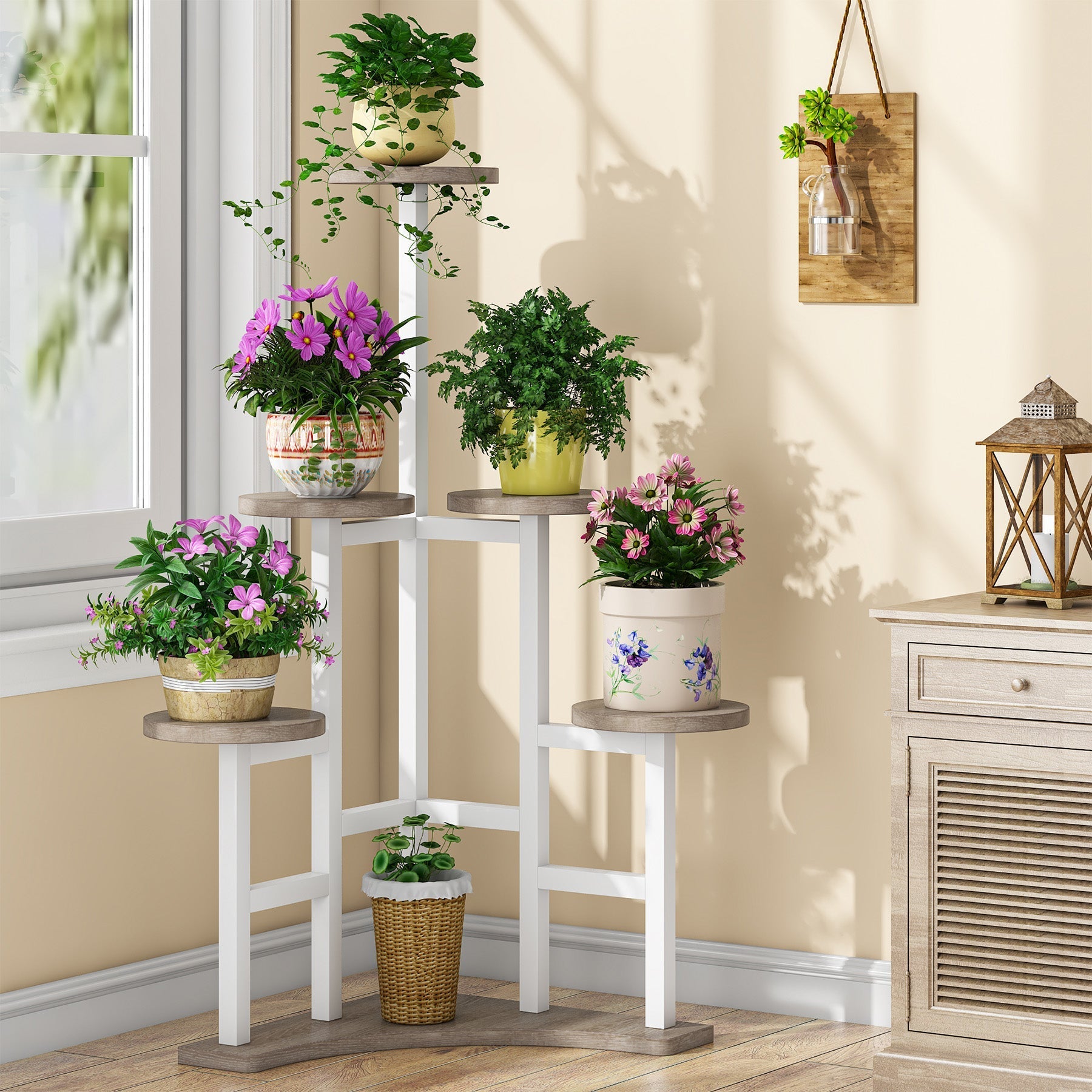 Corner Plant Stand Indoor, 6-Tier Plant Shelf Flower Stand (cm)