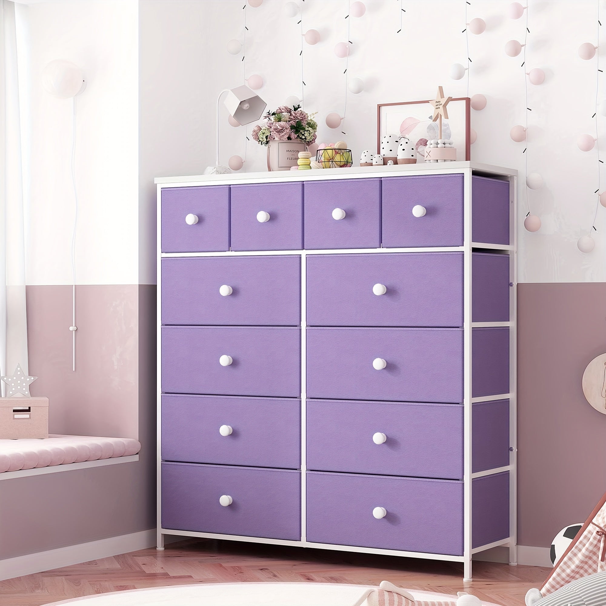 Dresser, Dresser For Bedroom With 12 Drawers, Tall Dressers For Bedroom, Dressers & Chest Of Drawers For Bedroom, Closet, Nursery