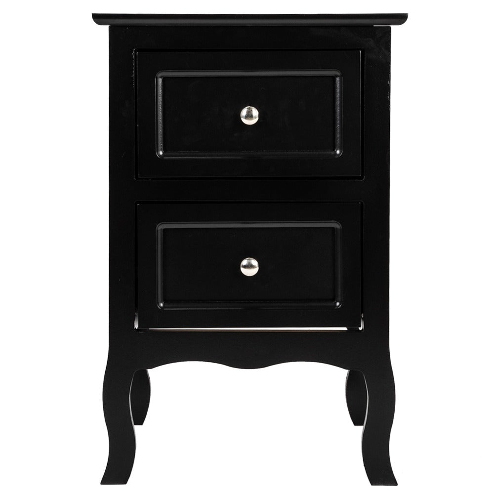 Nightstand with 2 Drawers, Night Stands for Bedrooms, Small Bed Side Table/ Night Stand with Drawers for Small Spaces