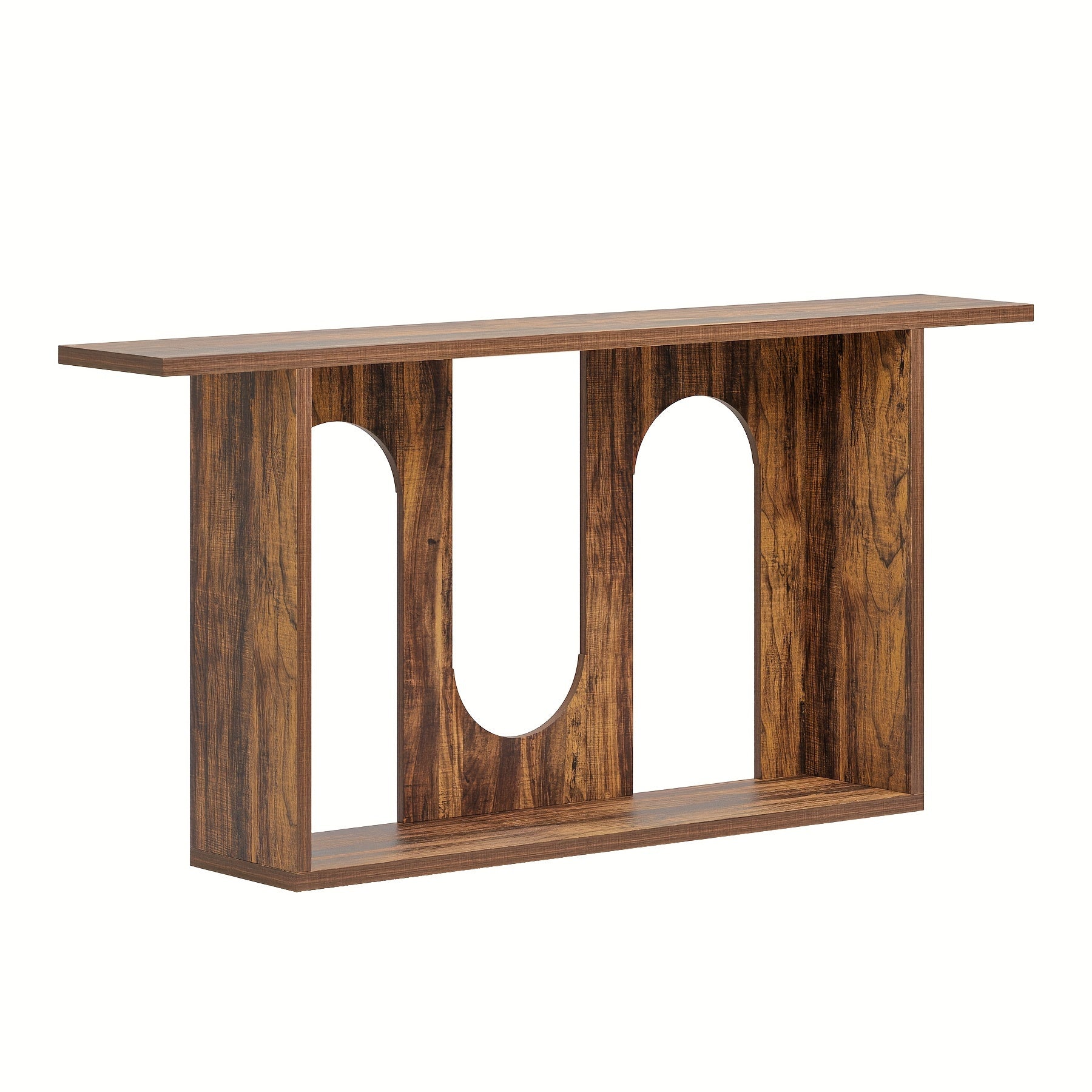 180.1 cm Console Table, Farmhouse Long Entryway Sofa Table With Storage, Console Table Exudes A Rustic And Charming Farmhouse Style And Is Crafted With A Durable Frame