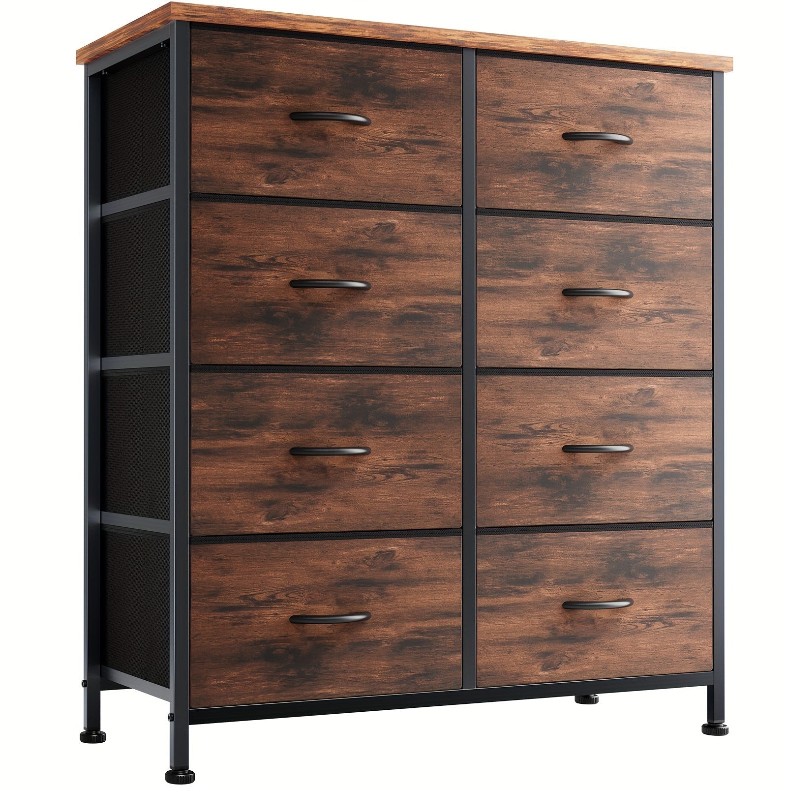 8-Drawer Dresser, Storage Cabinet With Sturdy Steel Frame, Clothes Organizer With Fabric Drawer For Bedroom, Living Room, Furniture For Office, Hotel For Store Display