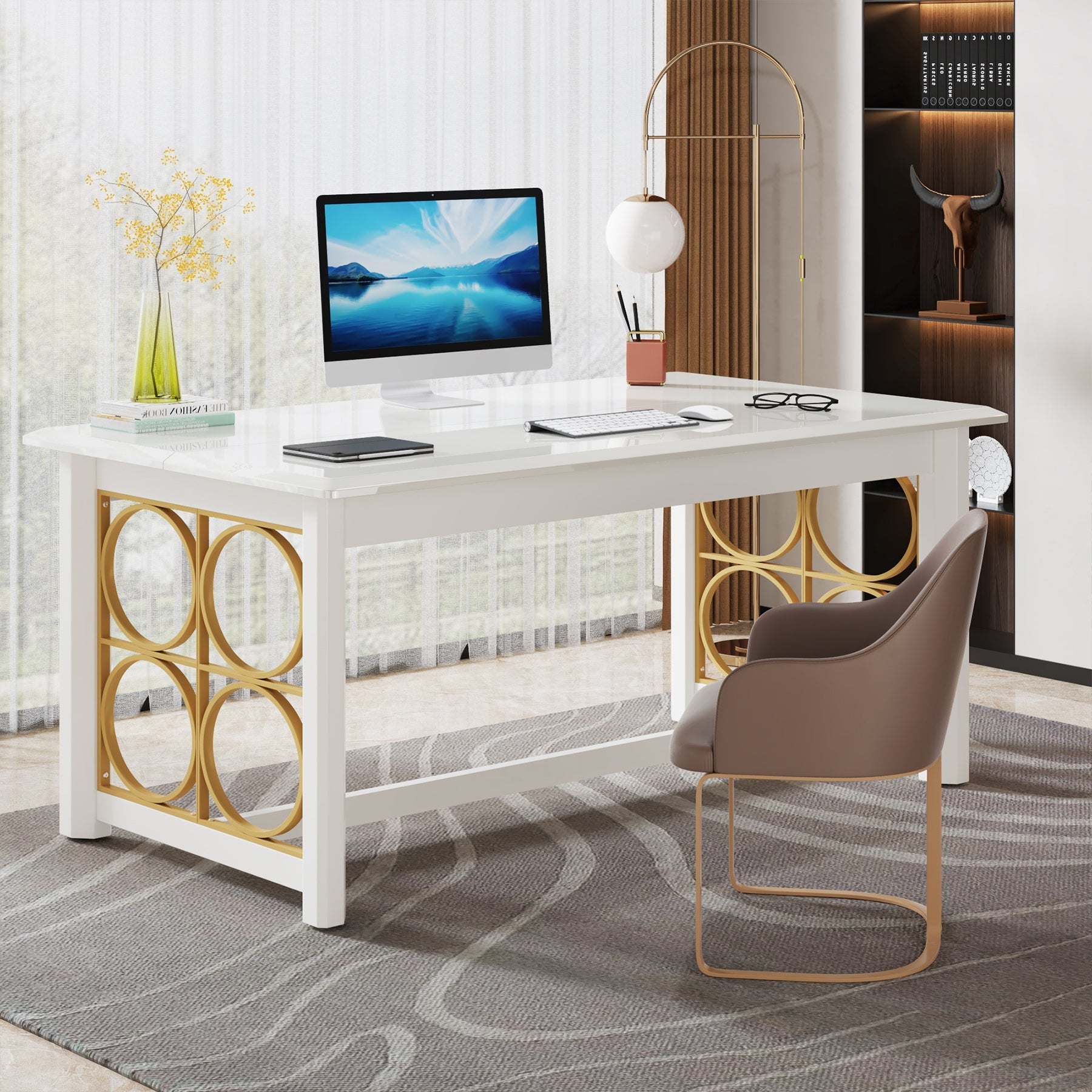 Modern Executive Desk, 160 cm Computer Desk Conference Table