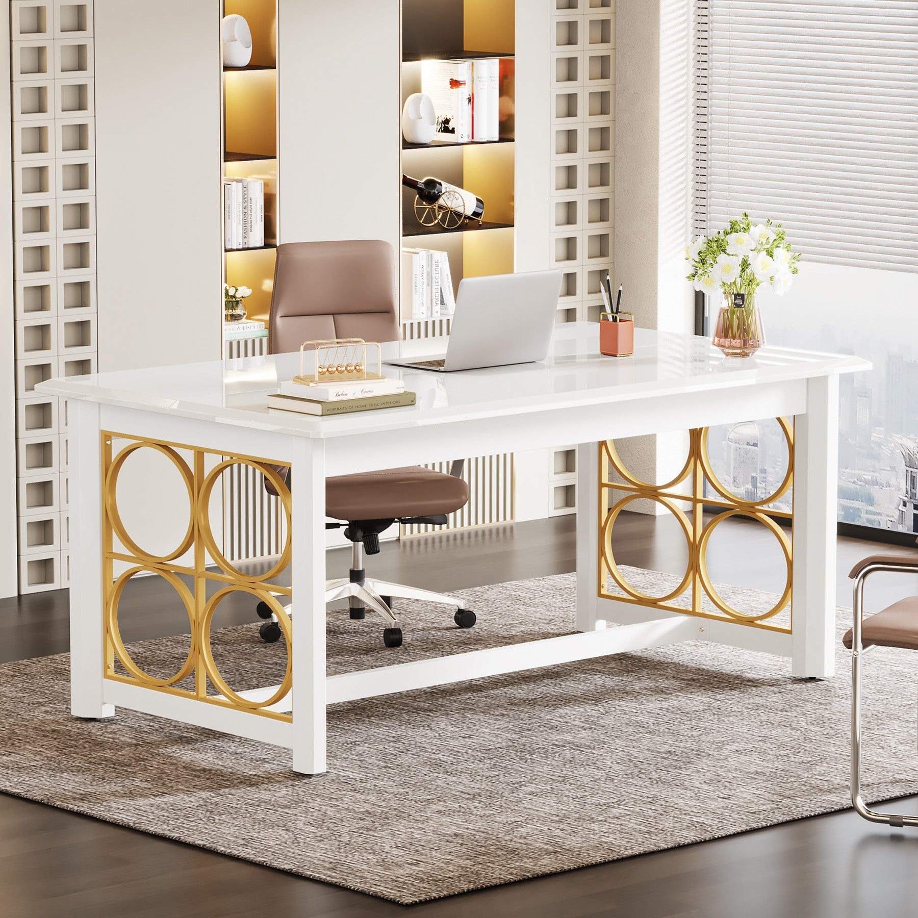 Modern Executive Desk, 160 cm Computer Desk Conference Table