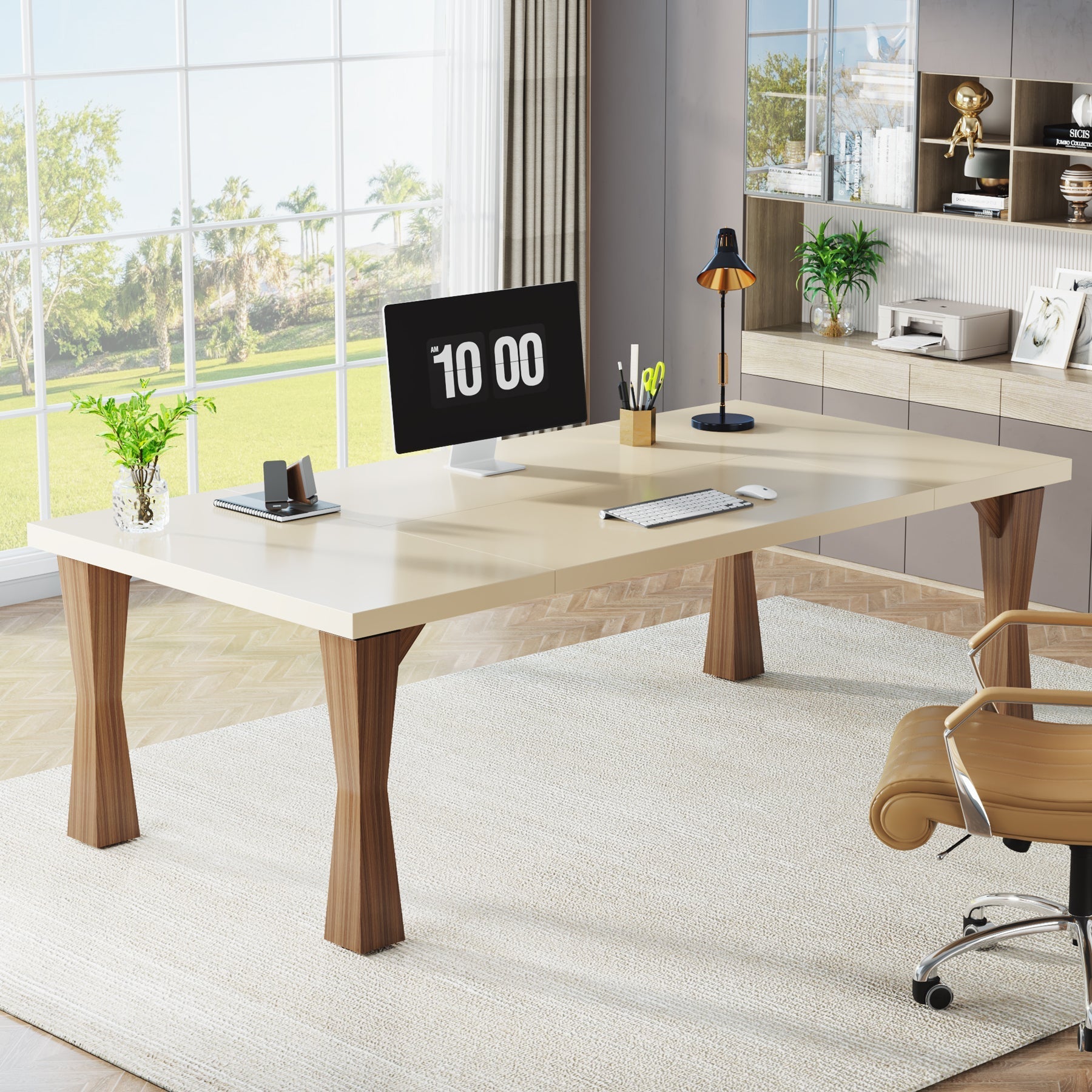 Modern Executive Desk, 180 cm Computer Desk Conference Table