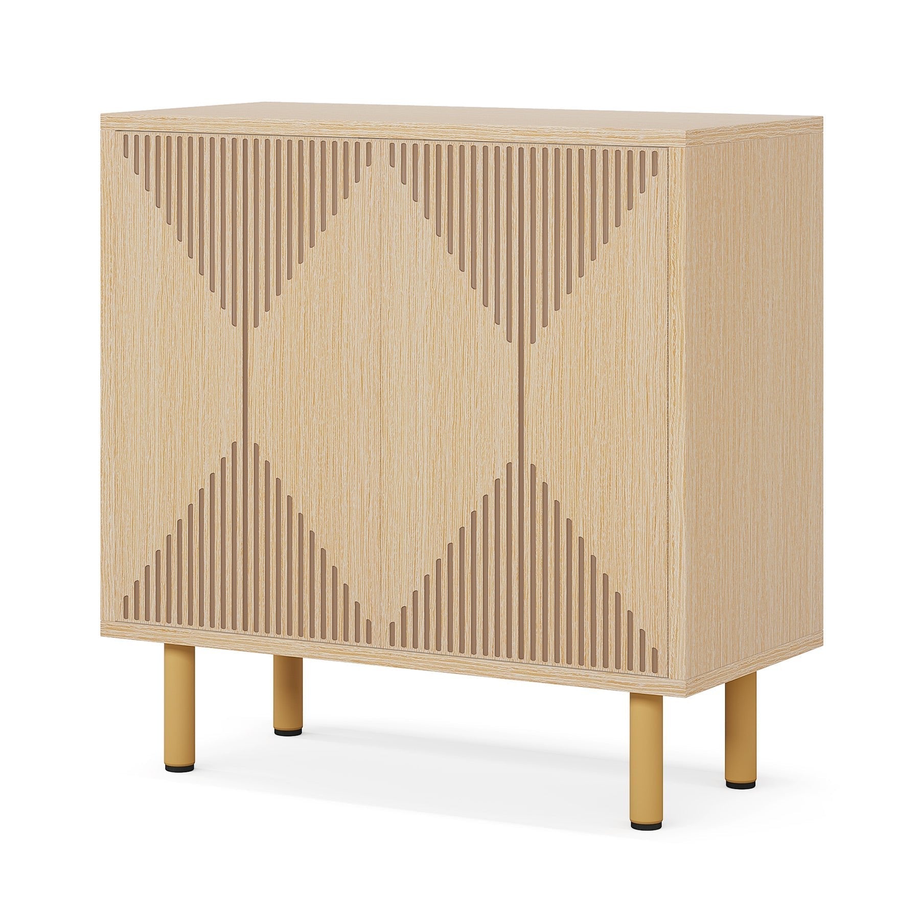 Modern Sideboard Buffet, 150 cm Wood Storage Cabinet with Doors