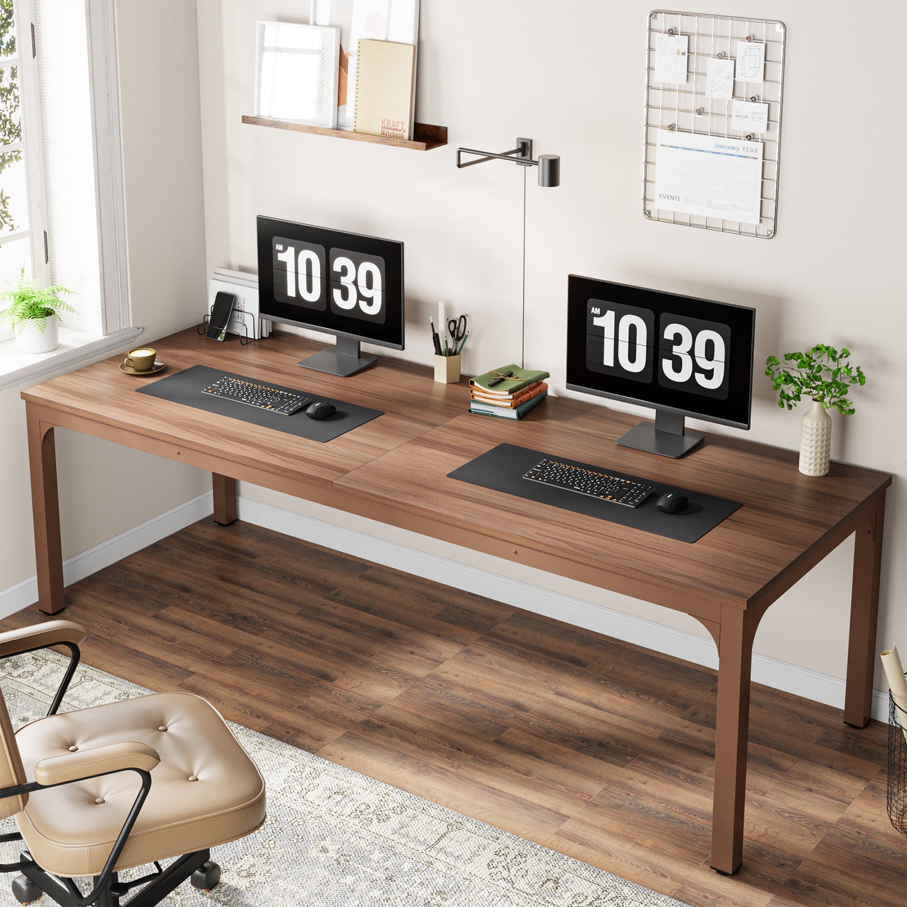 Rectangle Executive Desk, 200 cm Computer Desk 180 cm Conference Table