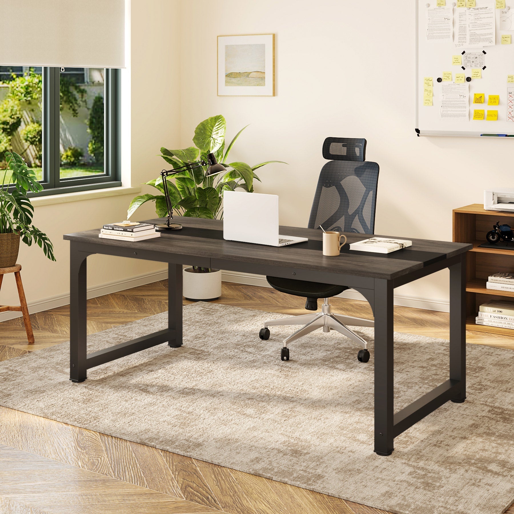 Simple Conference Table, Rectangular Meeting Table Computer Desk (Dimensions in cm)