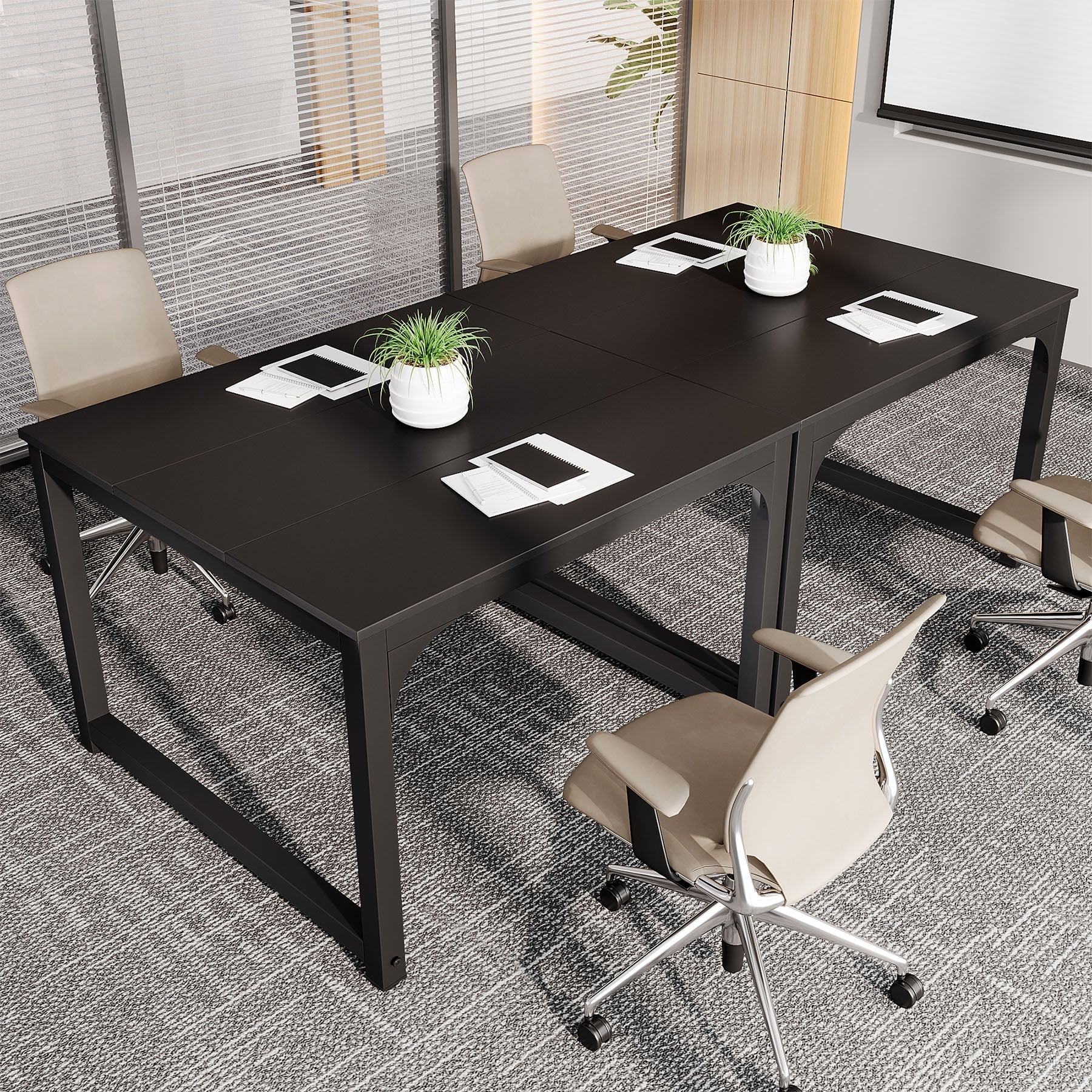 Square Conference Table, Small Meeting Seminar Table, Meeting Room Table (cm)