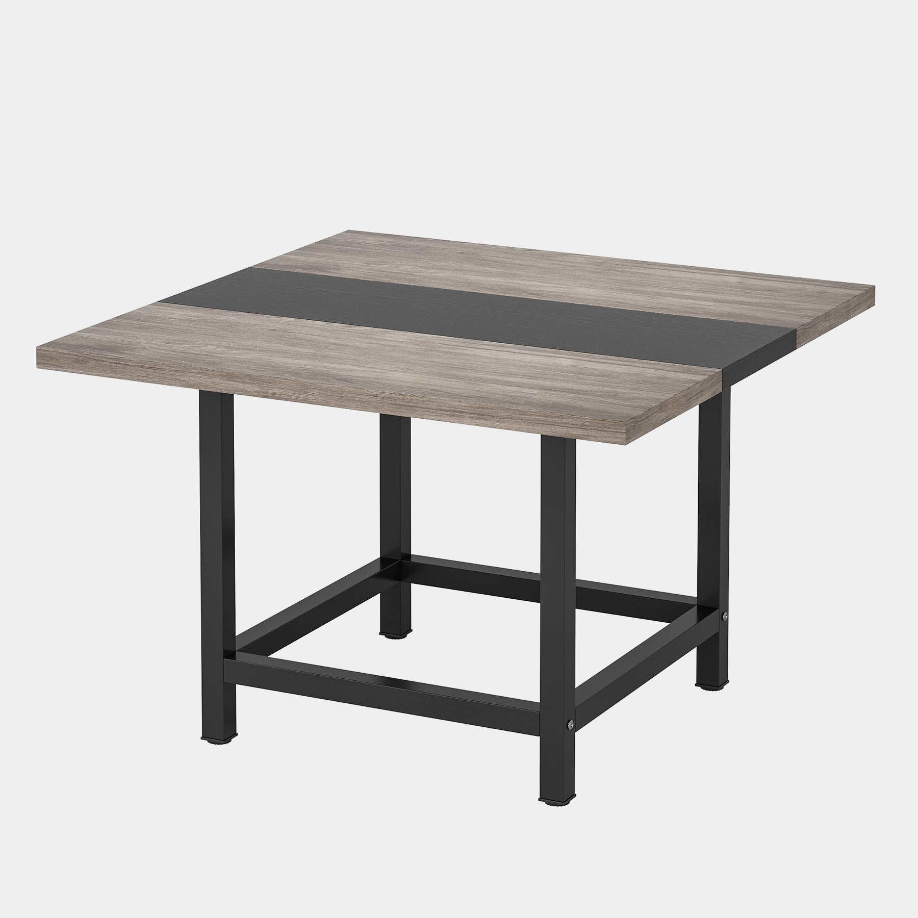 Square Dining Table, Farmhouse 99cm x 99cm x 74cm Kitchen Table for 4