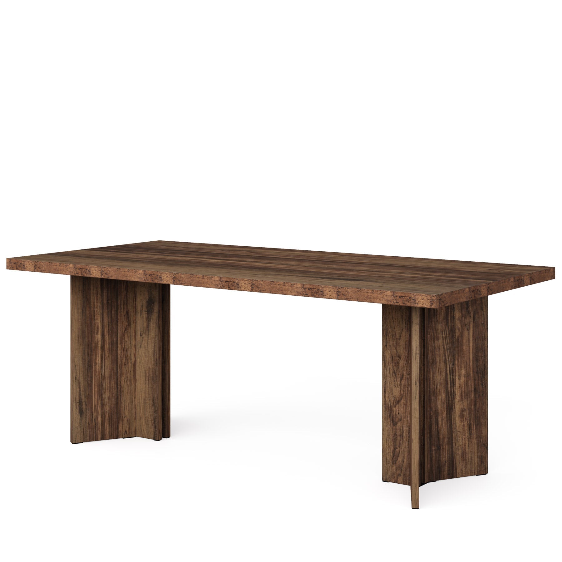 160 cm Dining Table, Farmhouse Kitchen Table with Large Tabletop for 4-6