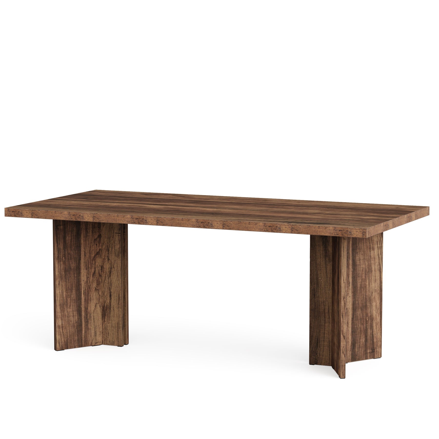 160 cm Wood Executive Desk, Farmhouse Computer Desk with Large Tabletop