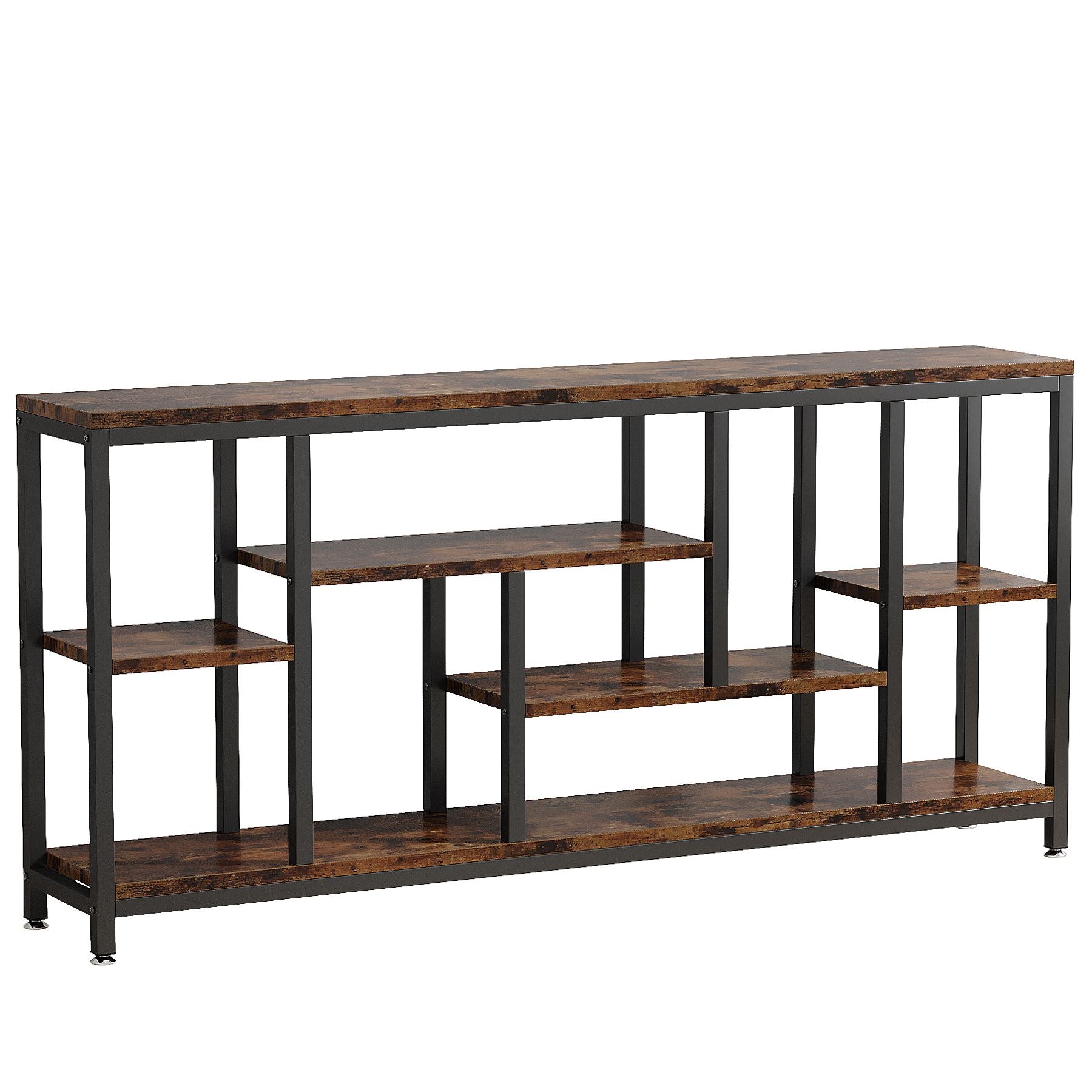 180 cm Console Table Entryway Sofa Table with Storage Shelves