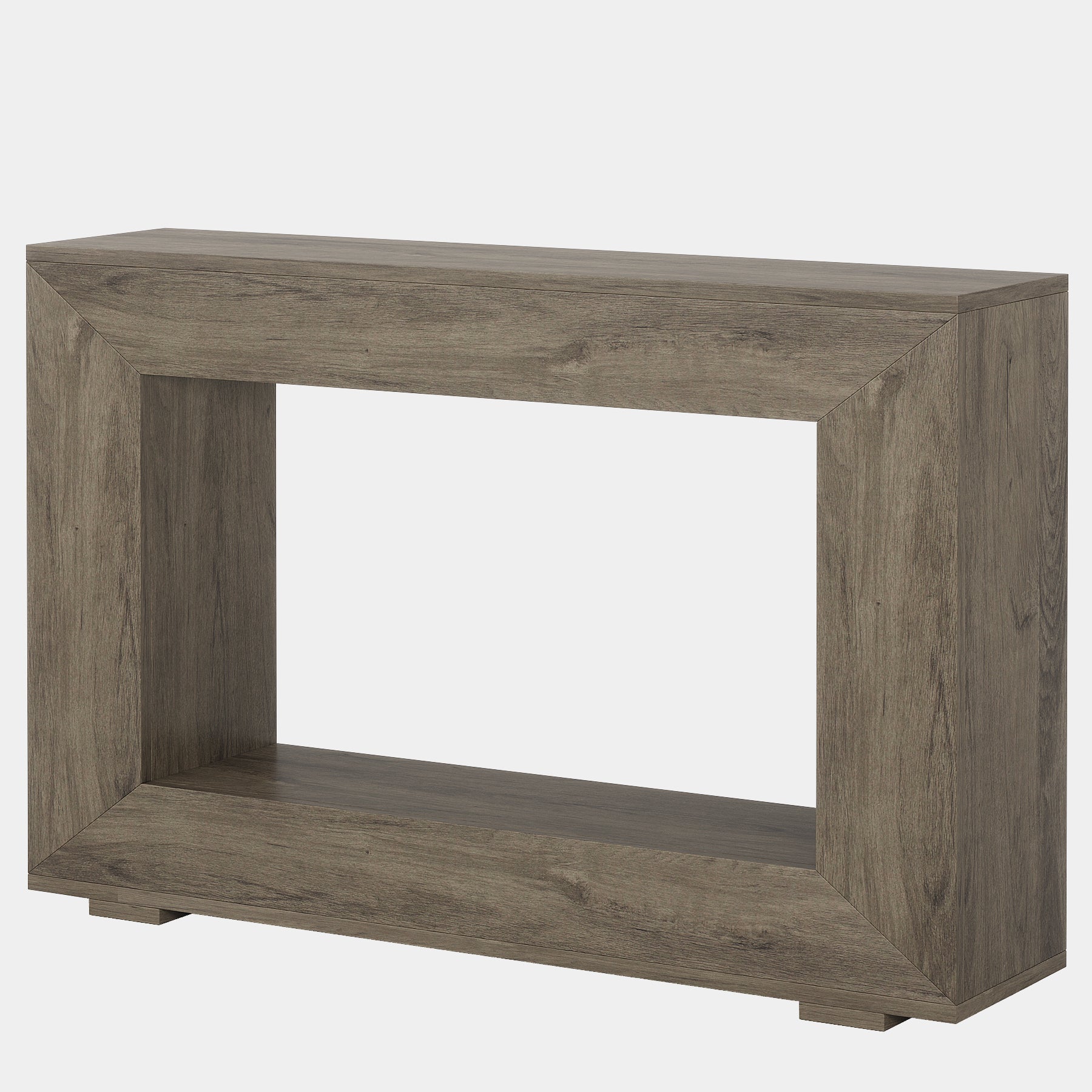 Farmhouse Console Table, 120 cm Wood Entryway Sofa Table with Storage