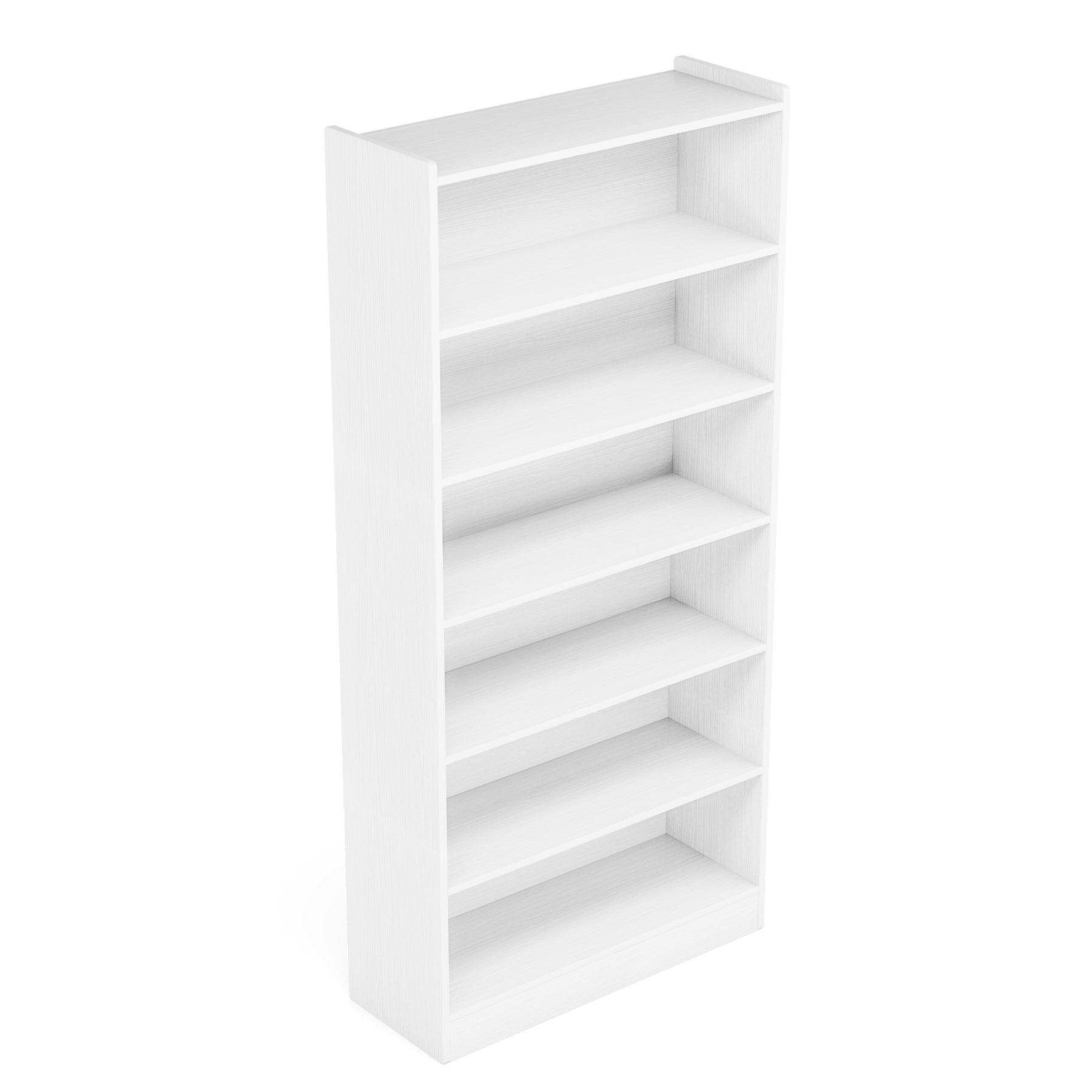 Wood Bookcase, 182.88 cm Tall Bookshelf with 6-Tier Open Storage Shelves