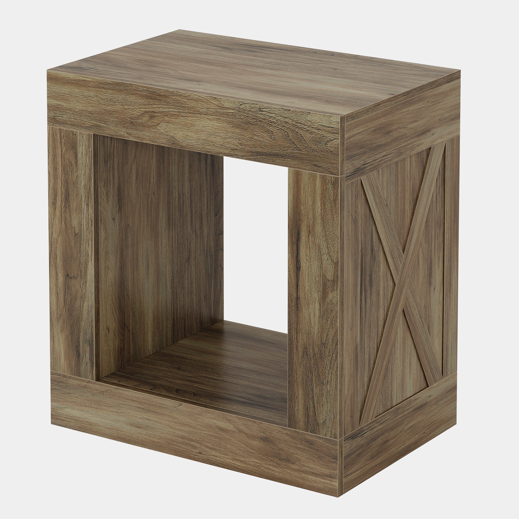 Wood End Table, Small Sofa Side Table With Storage